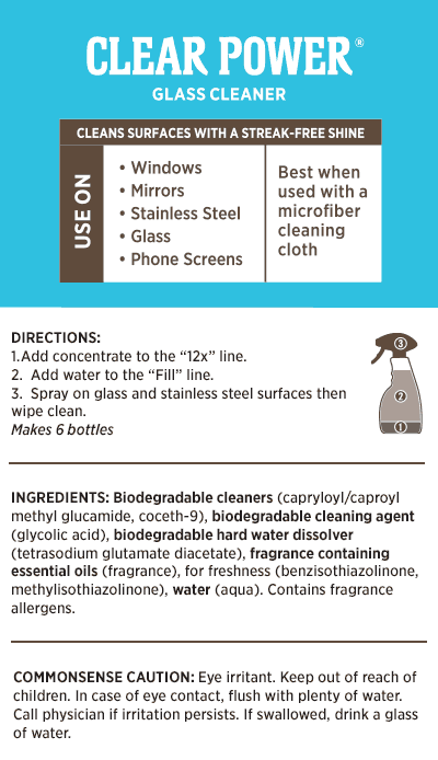 Clear Power® 12x Glass Cleaner