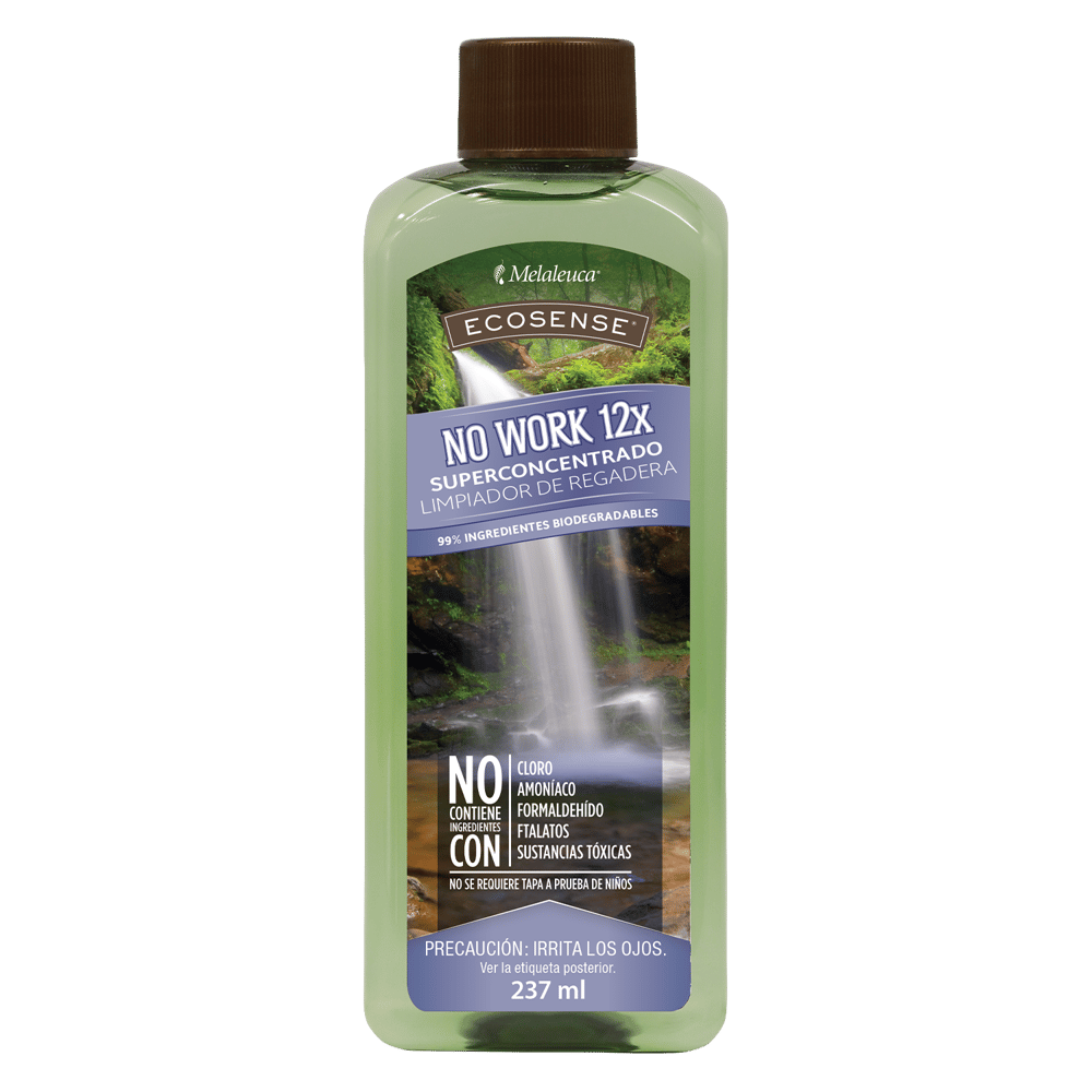 Limpiador de regadera No Work® 12x (No se incluye la botella rociadora)