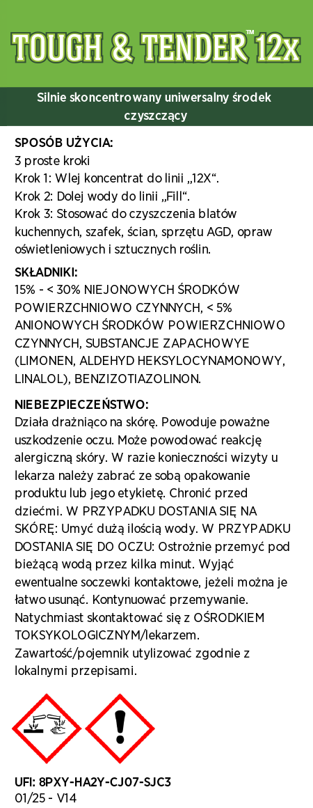 Tough & Tender™ Uniwersalny środek czyszczący