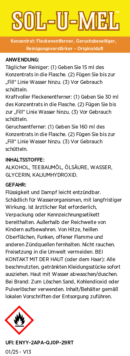 Sol-U-Mel™ Fleckenentferner - Originalduft