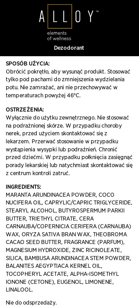 Alloy™ Zestaw produktów pielęgnacyjnych do ciała