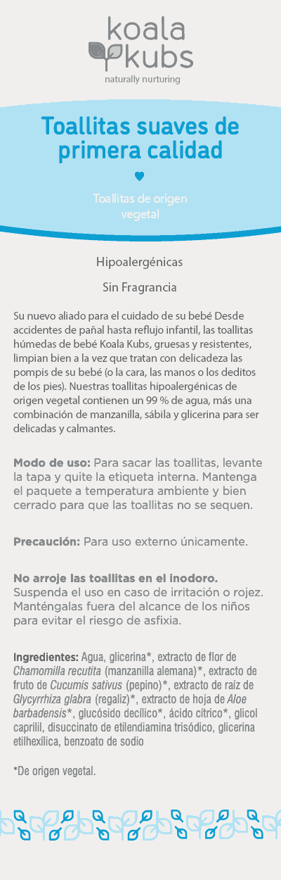 Toallitas húmedas Koala Kubs
