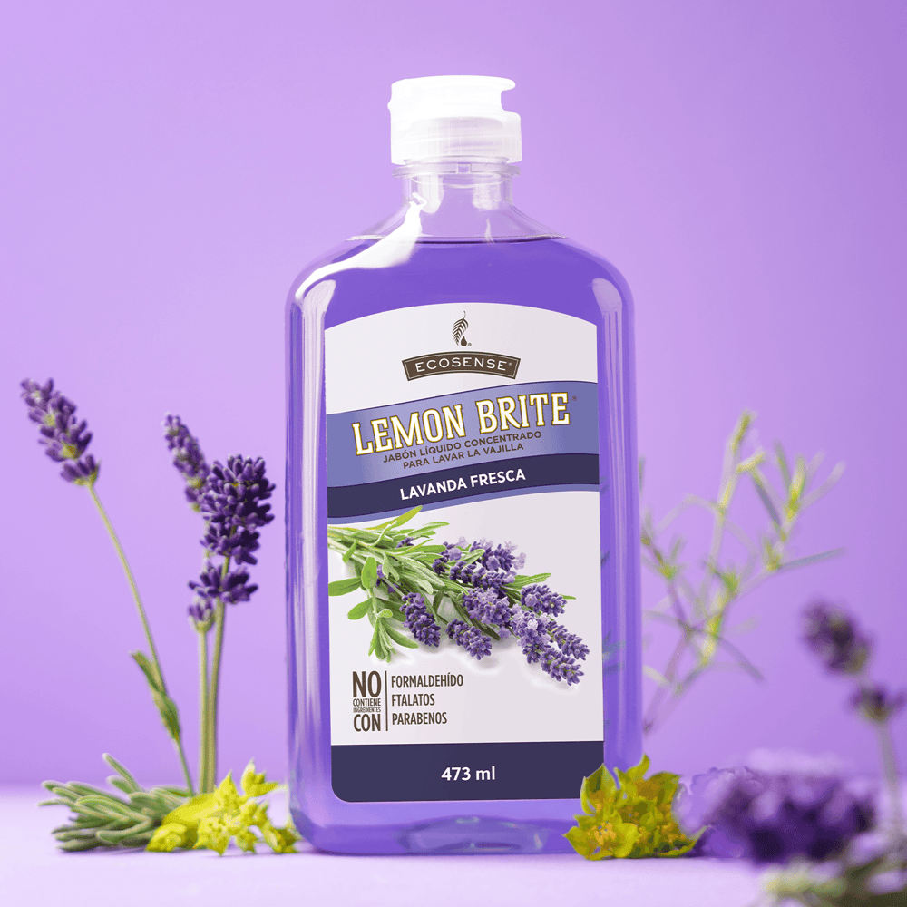 Jabón líquido Lemon Brite para lavar la vajilla: Lavanda