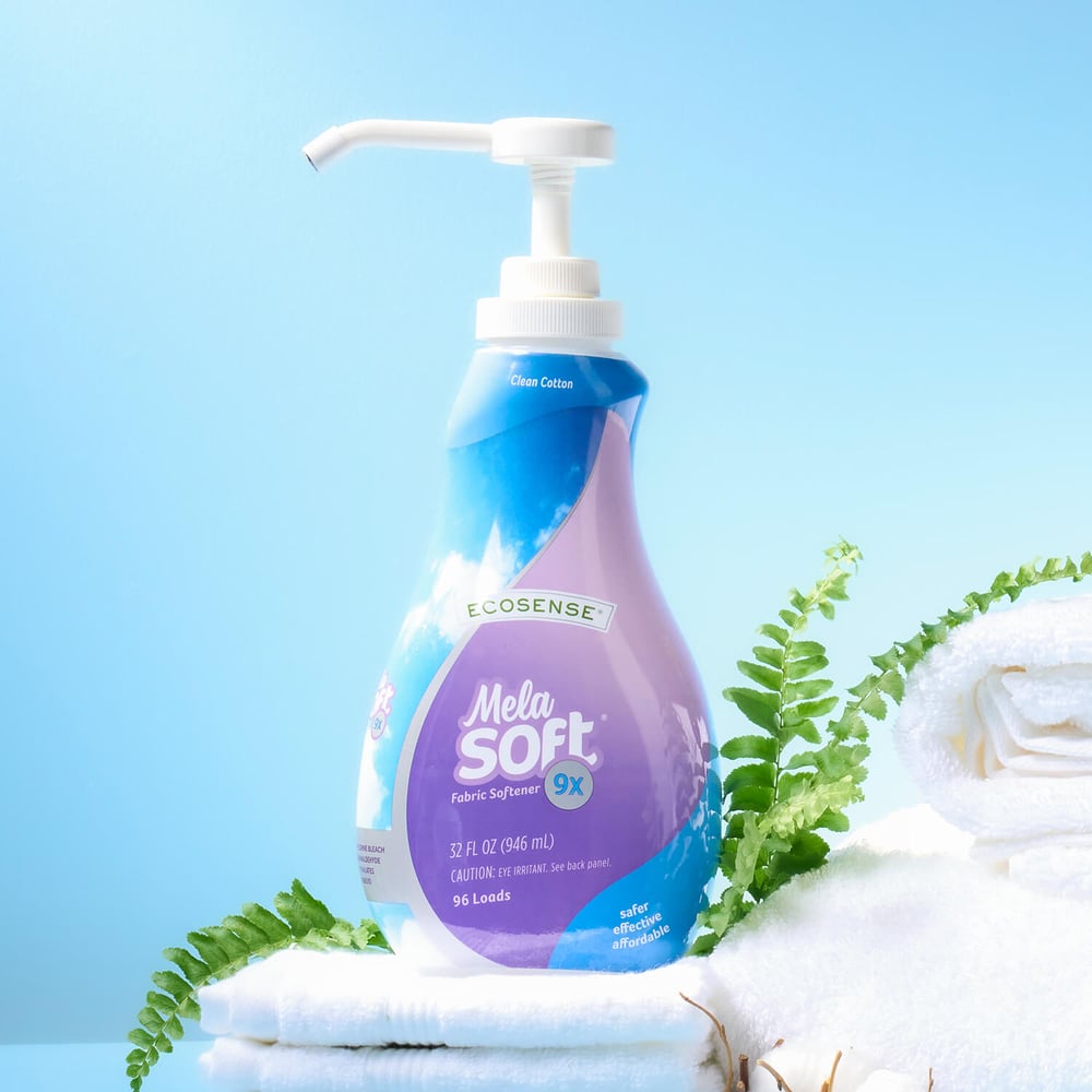 MelaSoft® 9x Liquid Fabric Softener: Clean Cotton 96 Loads