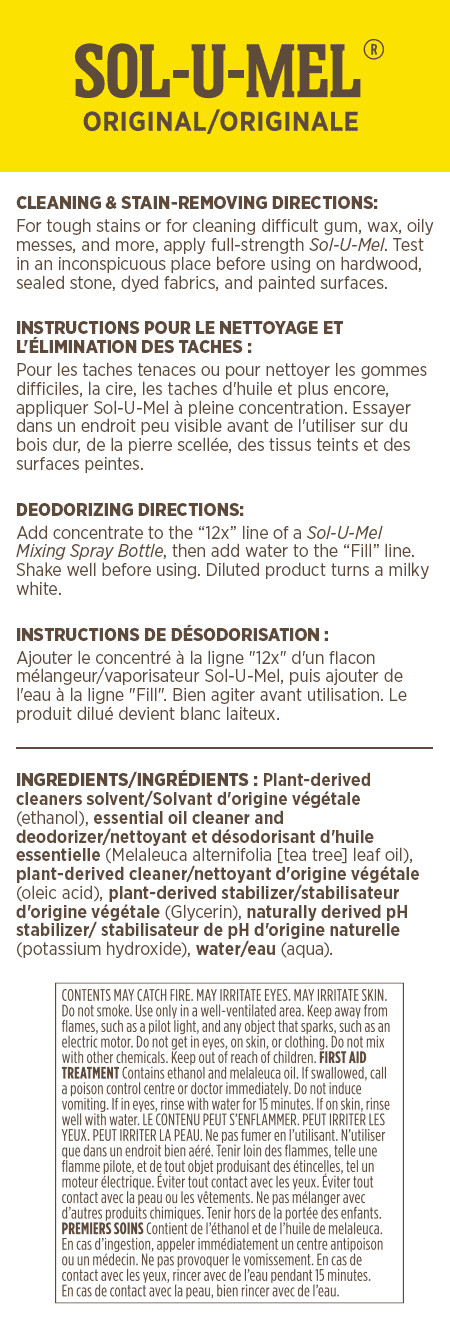 Sol–U–Mel® 3–in–1 Cleaner: Original Scent