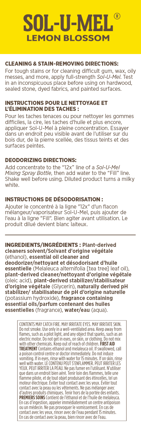 Sol–U–Mel® 3–in–1 Cleaner: Lemon Blossom