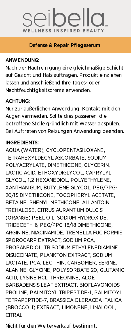 Sei Bella® Vitamin C Pflegeserum für Schutz & Regeneration