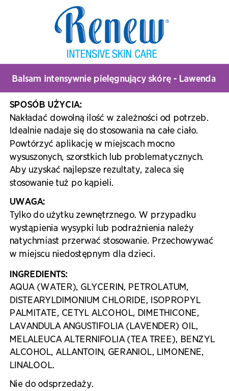 Renew® Balsam z PURE™ lawenda
