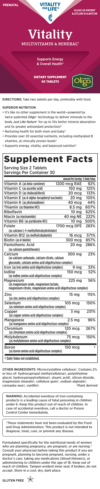 Vitality Multivitamin & Mineral™ Prenatal