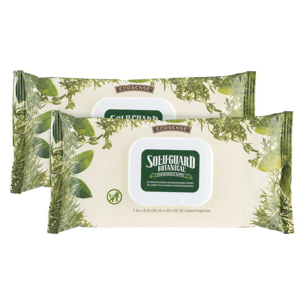 Sol-U-Guard Botanical Convenience Wipes 2-Pack
