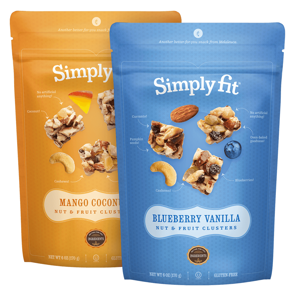 Simply Fit Nut & Fruit Clusters 2-pack 