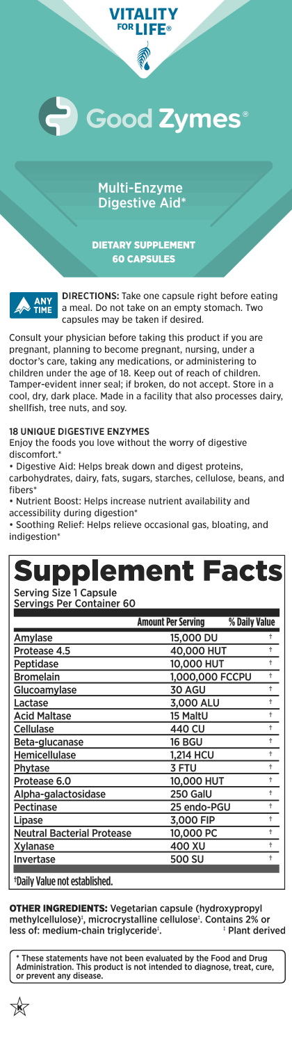 Good Zymes™ Digestive Enzymes