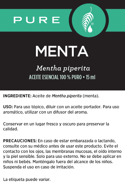 Aceite esencial de menta Pure