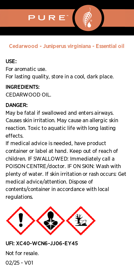 PURE™ Cedarwood Essential Oil