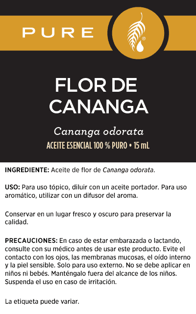 Aceite esencial de flor de cananga Pure