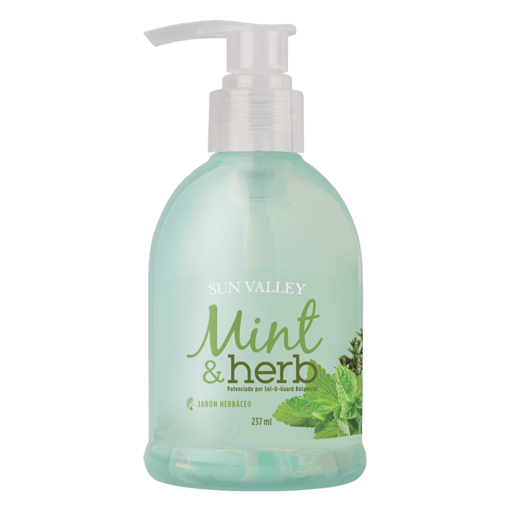 Jabón líquido para las manos Sun Valley®: Menta y hierbas aromáticas (Dispensador se vende por separado)