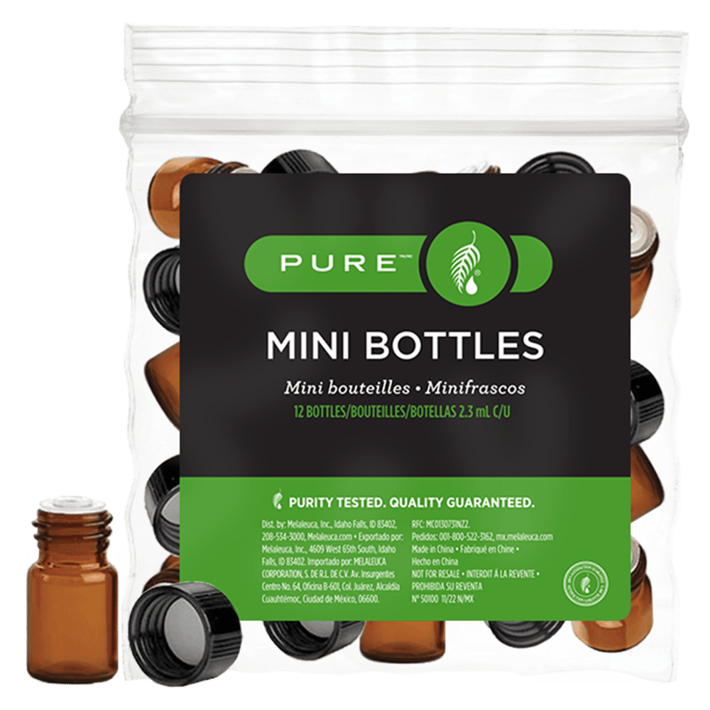 12 frasquitos para aceites esenciales PURE