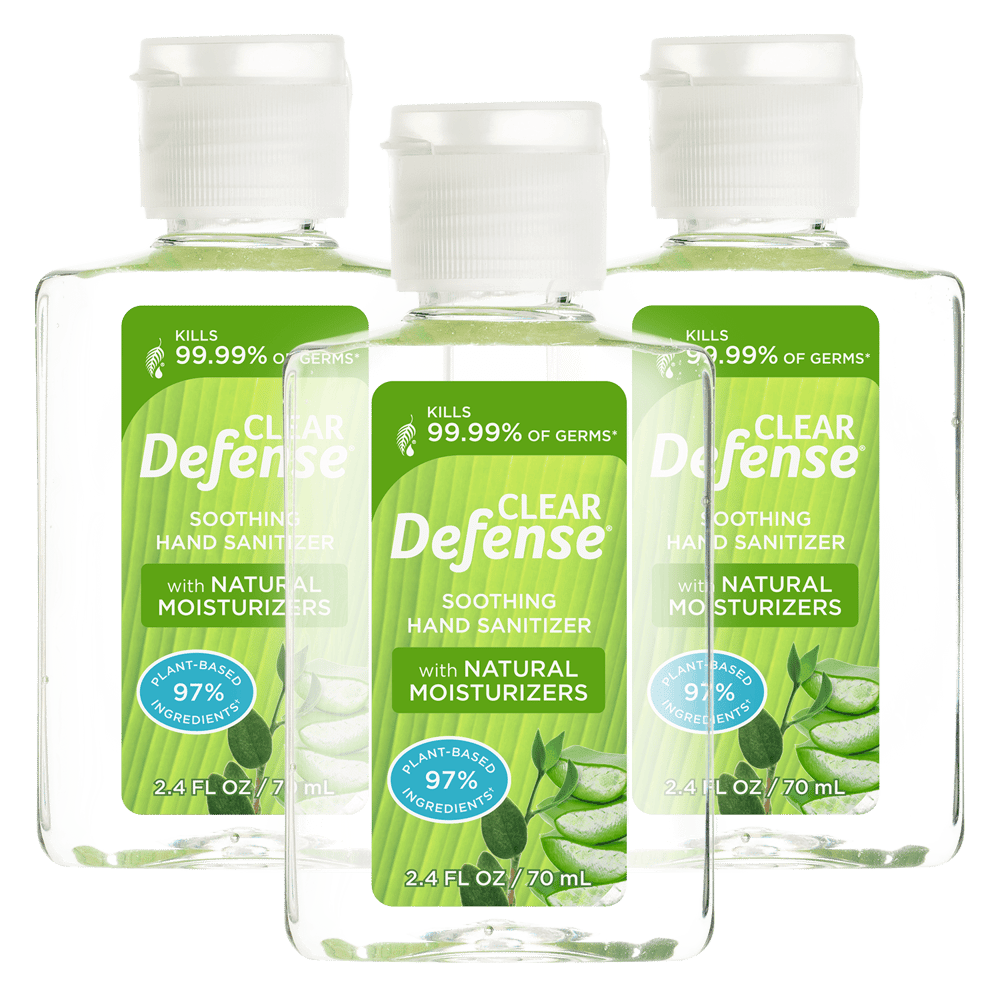 Clear Defense Hand Sanitizer 2.4 fl. oz. 3-Pack