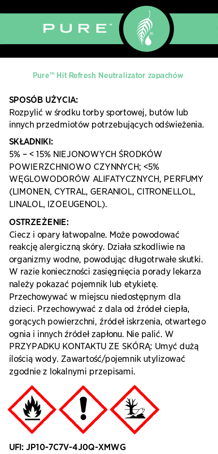 PURE™ Hit Refresh Neutralizator zapachów - Specjalna oferta
