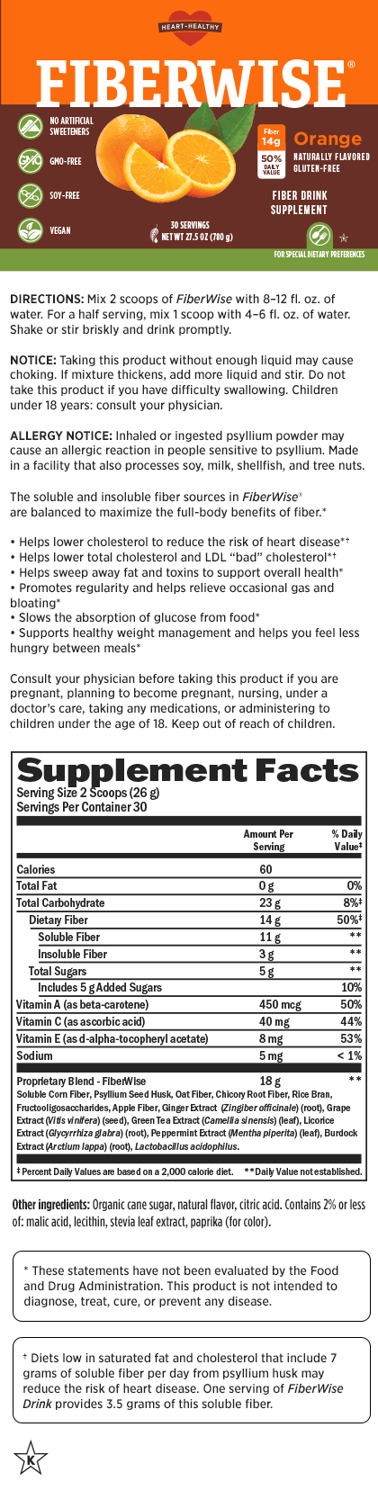 FiberWise Drink: Special Dietary Orange