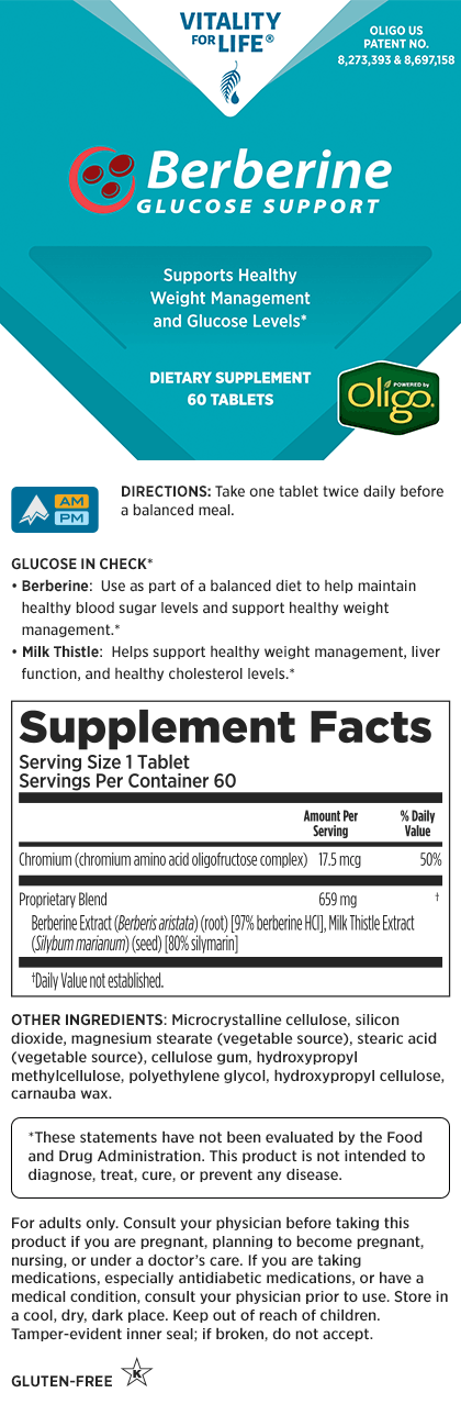 Vitality for Life® Berberine Glucose Support