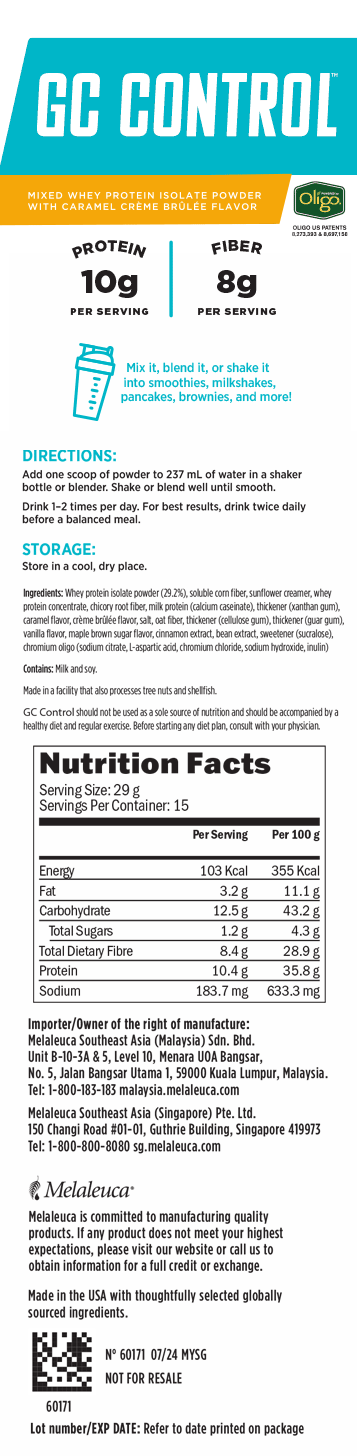 GC Control Weight Management Shake: Caramel Crème Brulee