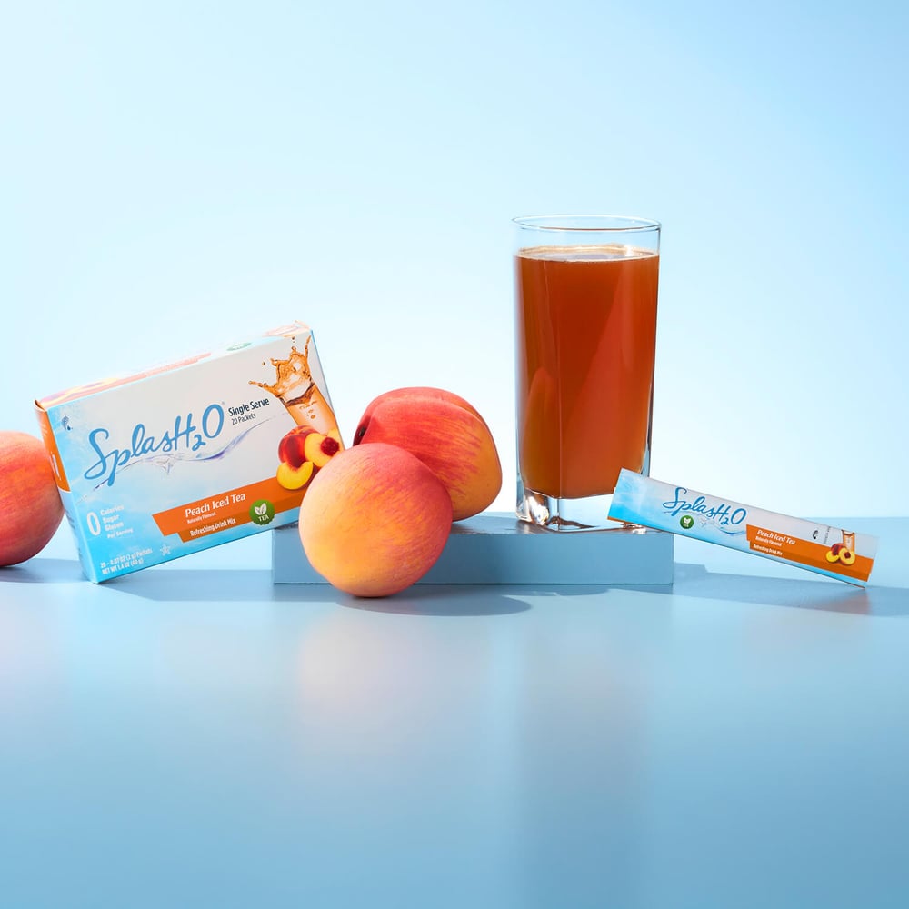 SplasH2O® Single Serve: Peach Iced Tea