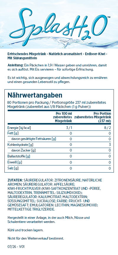 SplasH2O - Erdbeere-Kiwi