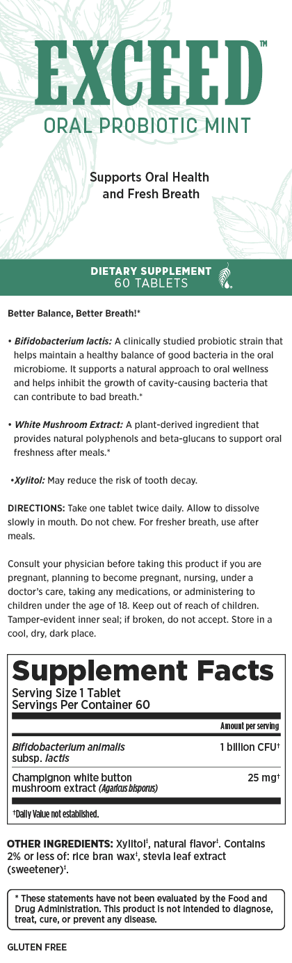 Exceed™ Oral Probiotic Mint