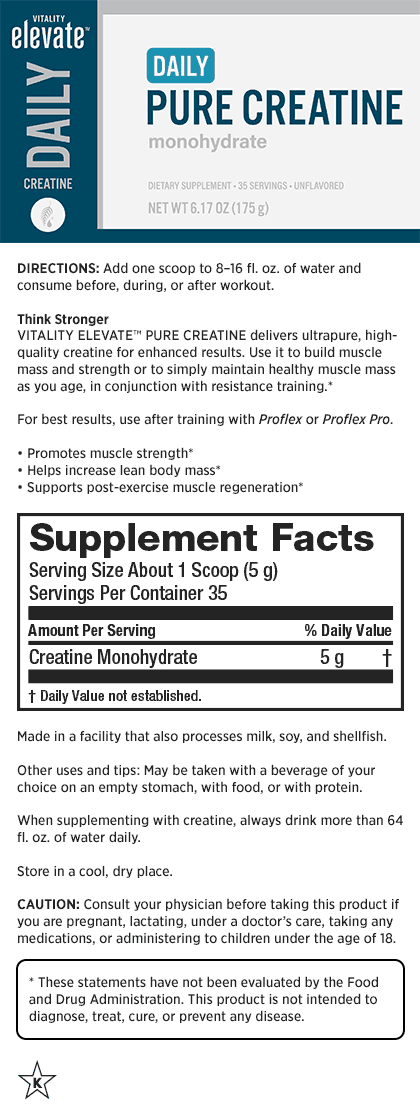 Vitality Elevate Pure Creatine