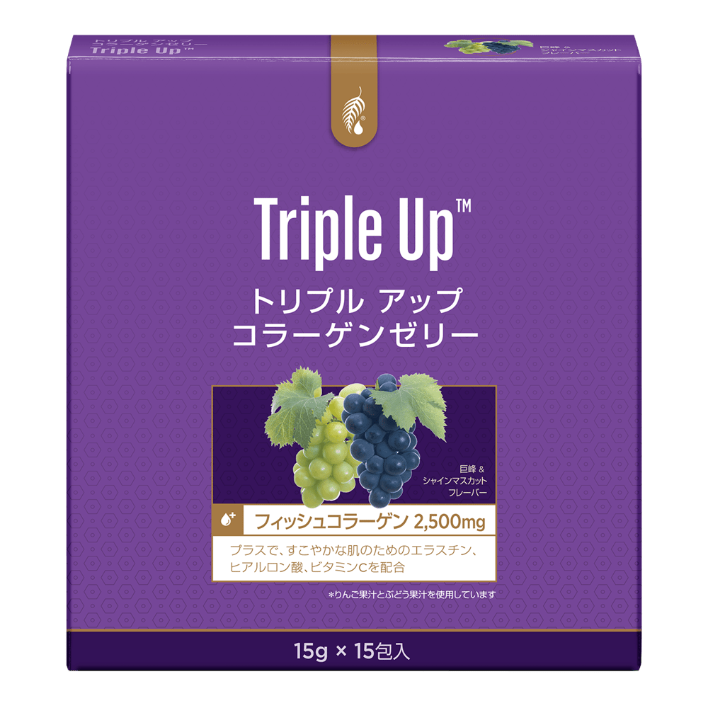トリプル アップ コラーゲンゼリー 2500+ 巨峰 ＆ シャインマスカット