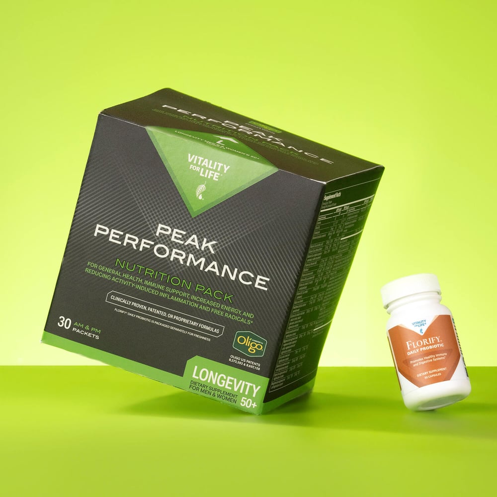 Peak Performance Nutrition Pack: Longevity 50+