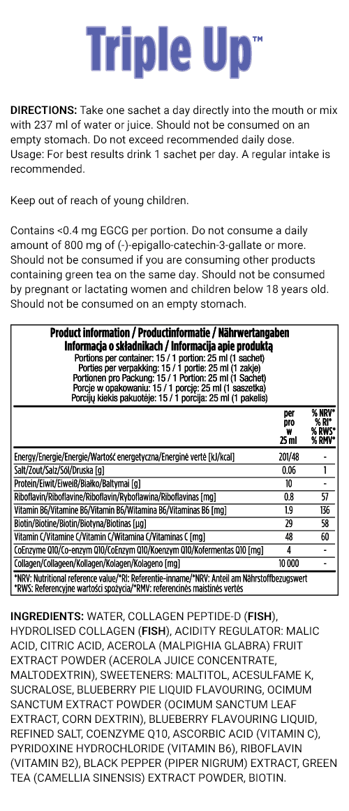 Triple Up™ Collagen - Blueberry flavour - Saver Set