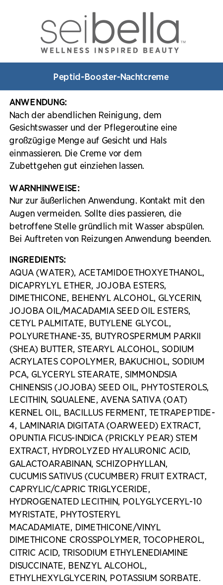 Sei Bella® Advanced Mikrobiom-Unterstützung - Peptid-Booster-Nachtcreme