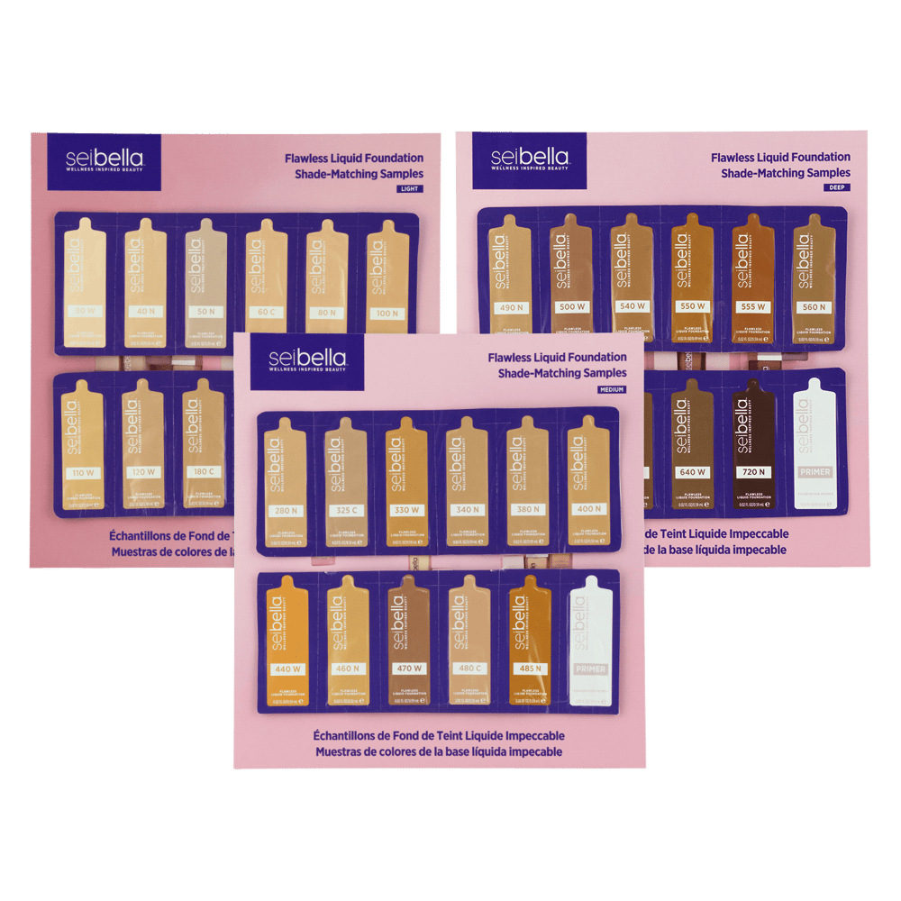 Sei Bella® Flawless Liquid Foundation Shade-Matching Sample 3-Pack