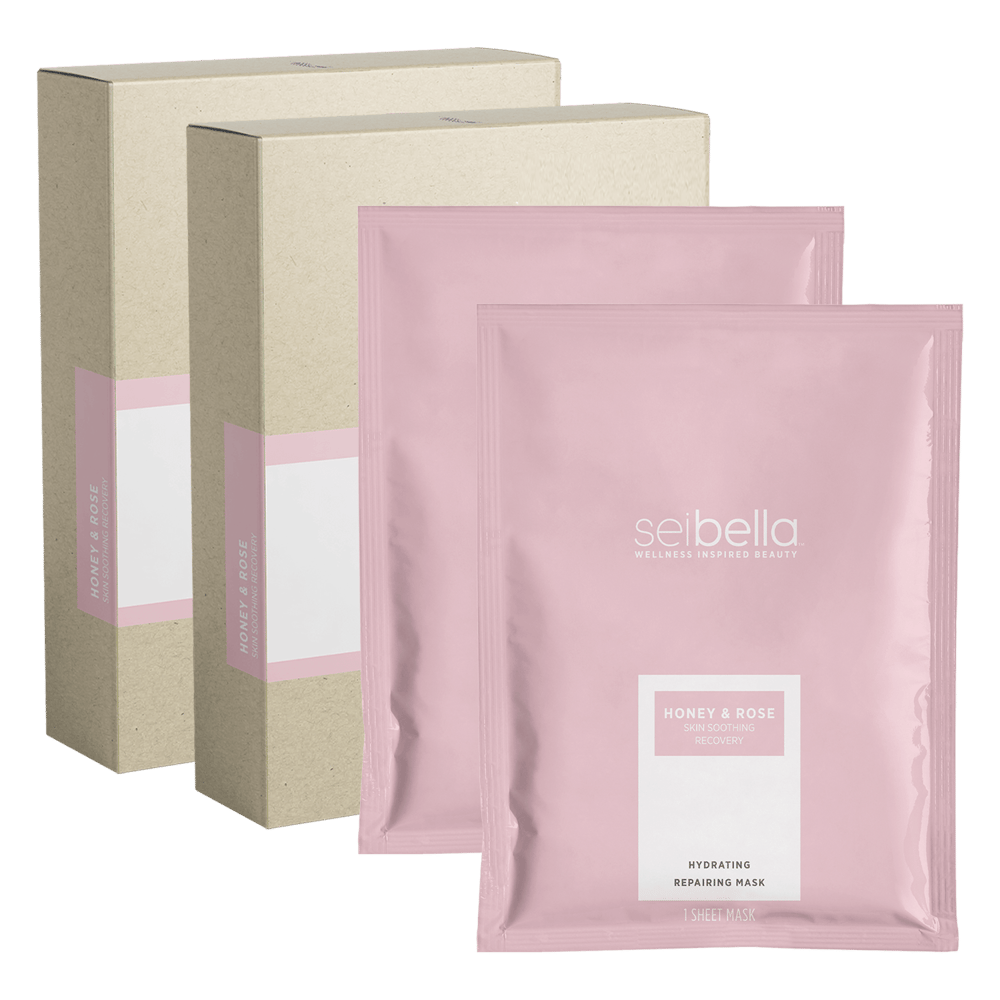 Sei Bella Honey & Rose Hydrating Mask Twin Pack 