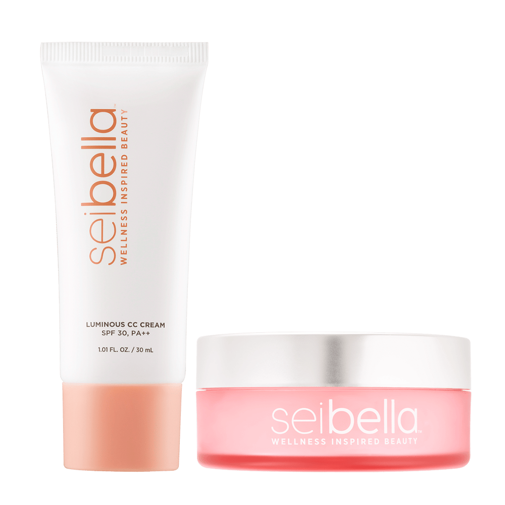 Sei Bella Honey & Rose Balm to Oil Makeup Eraser and Luminous CC Cream