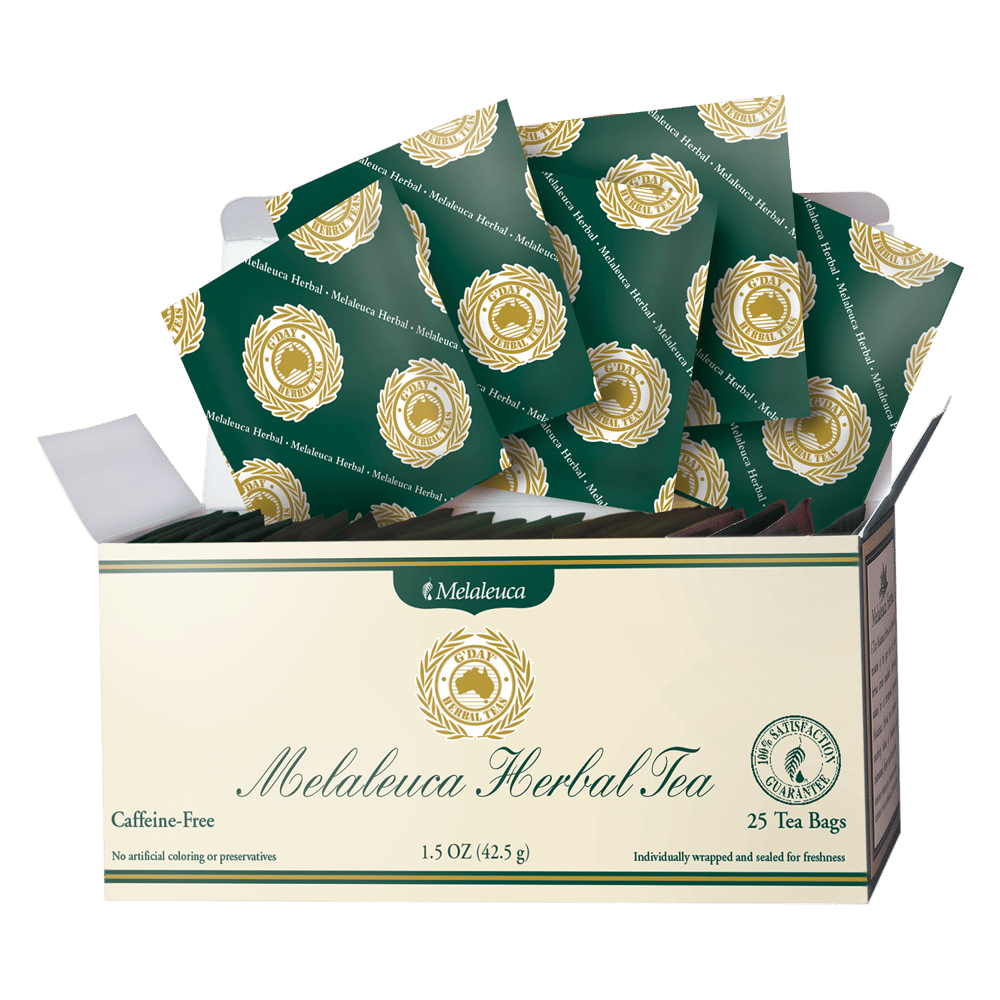 ?While Supplies Last G`Day® Melaleuca Herbal Tea