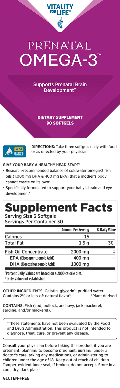 Vitality for Life® Prenatal Omega-3™