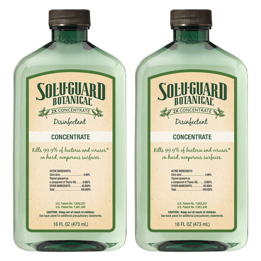 Sol-U-Guard Botanical® 2x Disinfectant 2-Pack (Mixing Spray Bottle not included)