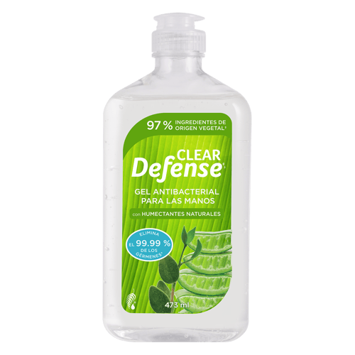 Gel antibacterial para las manos Clear Defense® (473 ml)