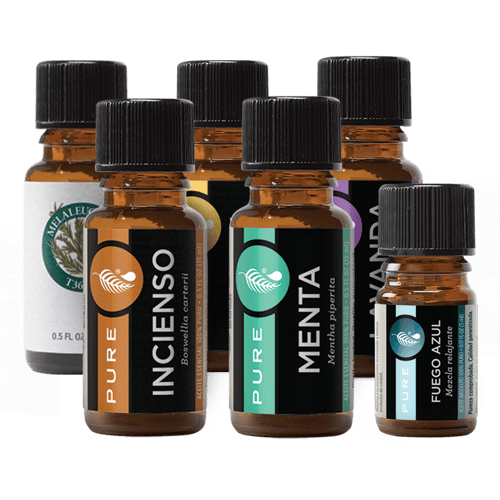 Set de 6 aceites esenciales PURE 
