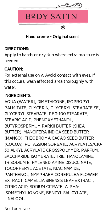 Body Satin™ Hand Creme