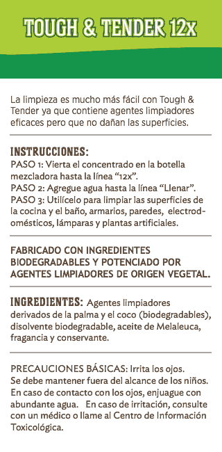 Limpiador multiuso Tough & Tender® 12x