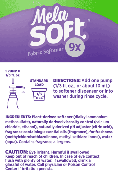 MelaSoft® 9x Liquid Fabric Softener: Spring Breeze 96 Loads