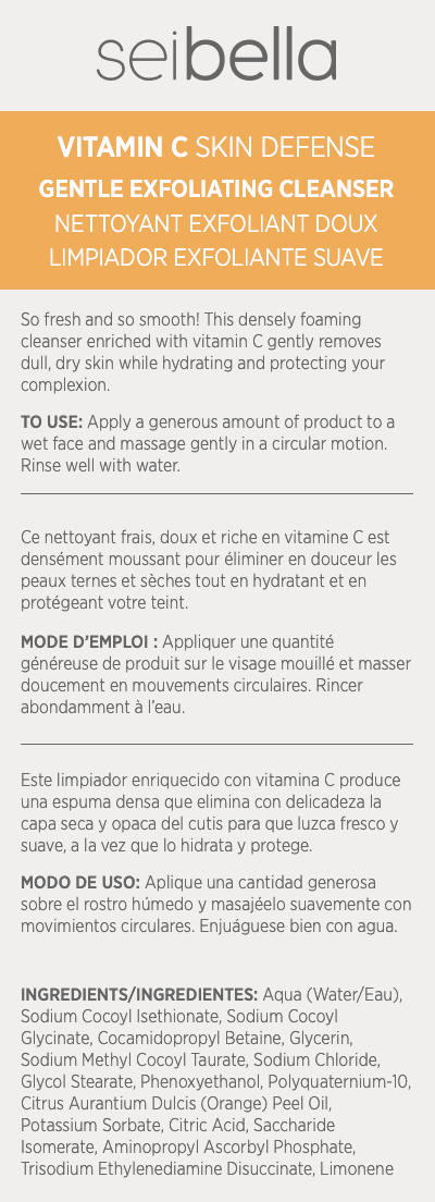 Sei Bella Vitamin C Gentle Exfoliating Cleanser