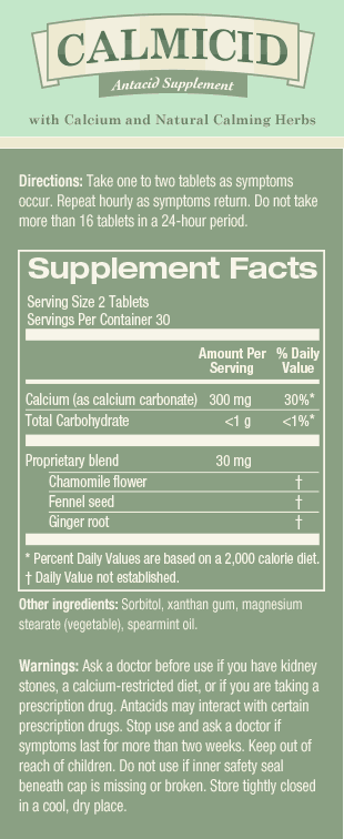 Calmicid® Antacid Supplement