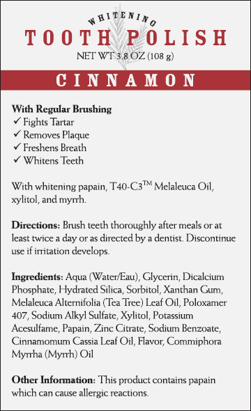 Whitening Tooth Polish—Cinnamon