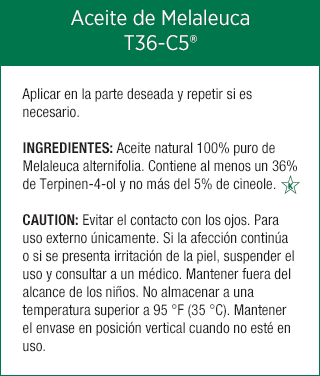 Aceite de Melaleuca T36-C5 (15 ml)