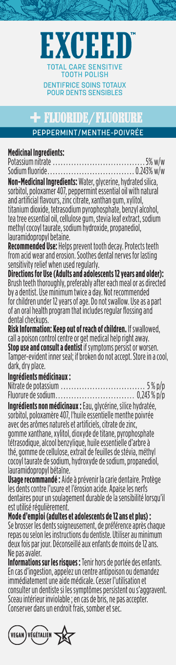 Exceed® Total Care Sensitive Tooth Polish: Peppermint with Fluoride